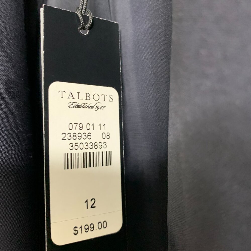 Talbots Women's Dark Navy Blue Jacket, Size 12, NWT - Picture 7 of 7